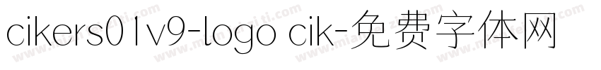cikers01v9-logo cik字体转换